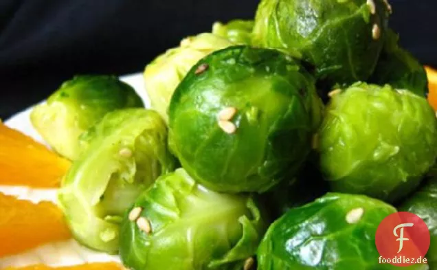 Orangen-Butter Rosenkohl