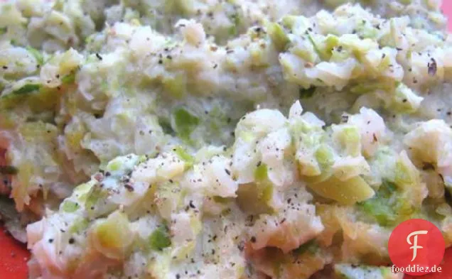 Rosenkohlpüree mit Parmesan und Sahne