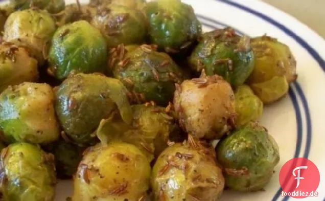 Panfried Rosenkohl mit neuem Geschmack