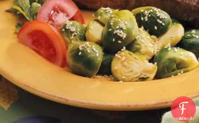 Rosenkohl Mit Speck und Apfel