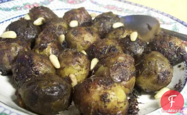 Gerösteter Rosenkohl mit Pinienkernen