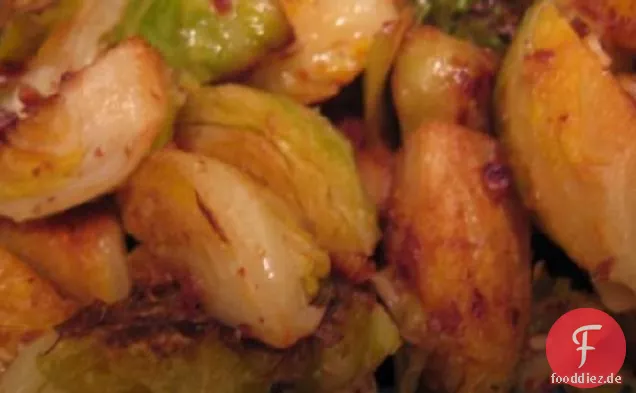 Gebräunter Rosenkohl mit Haselnüssen & Zitrone
