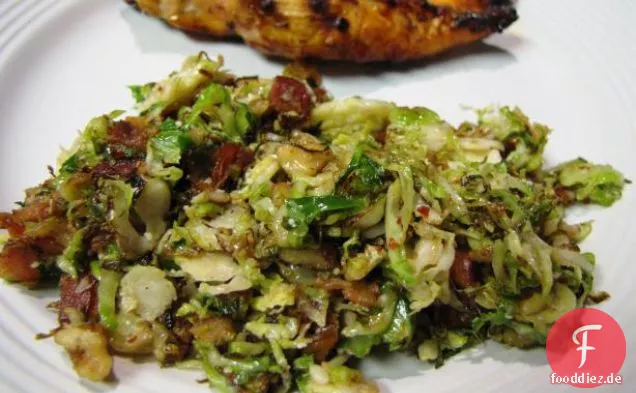 Rasierte Rosenkohl Mit Pancetta