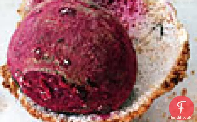 Salz-Verkrusteten Rüben mit Meerrettich-Crème Fraîche