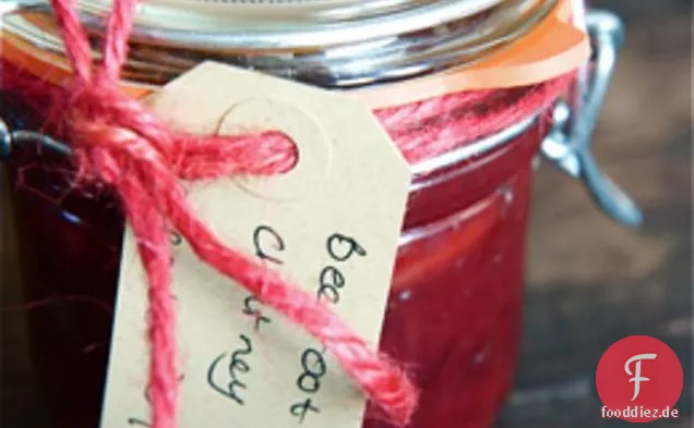 Rote Beete, Ingwer Und Cranberry-Chutney
