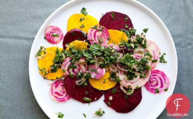 Rüben-Crudo Mit Chimichurri