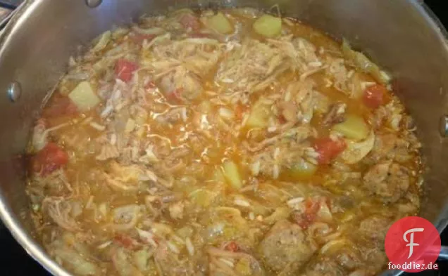 Würzige Wurst - & Kohlsuppe