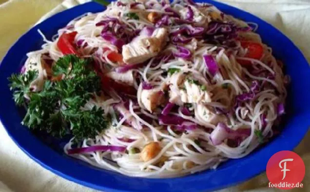 Würziger Spaghetti-Ingwer-Salat (asiatisch)