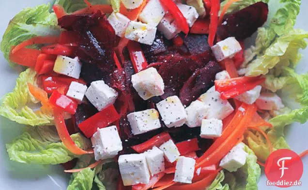 Feta, Rote Beete Und Karotten