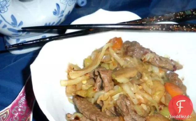 Rindfleisch Kohl rühren-braten