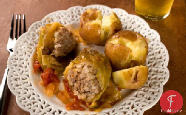 Langsam gekochtes gefülltes Kohlrezept