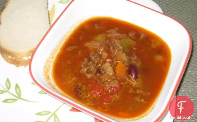 Rindfleisch Kohl Karottensuppe