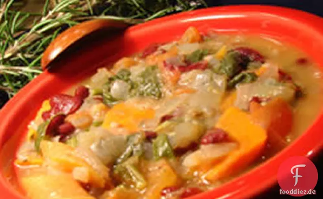 Italienische Ribollita (Gemüse- und Brotsuppe)