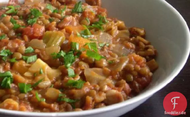 Speck und Linsensuppe