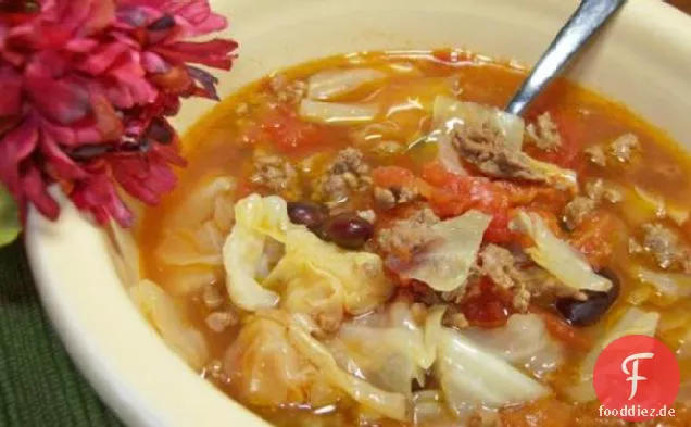 Kohl- und Rindfleischsuppe