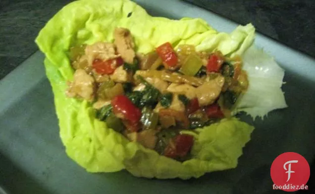 Hühnchen Salat Wraps