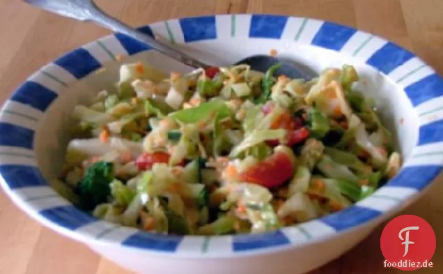 Frühling Gemüse Krautsalat