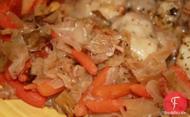 Chicken 'n' Rice gefüllte Kohlrouladen