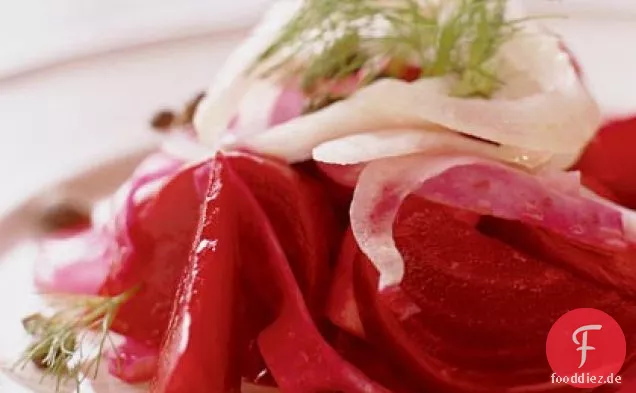 Rüben-Fenchel-Salat mit gebratenen Kapern