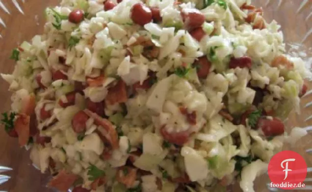Cole Slaw Mit Bohnen und Speck