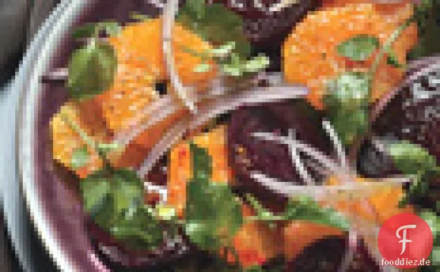 Rüben-Mandarinen-Salat mit Cranberry-Dressing