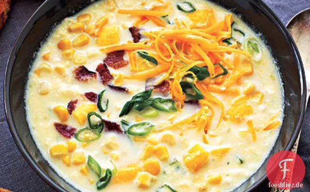 Sommer Squash und Mais Chowder