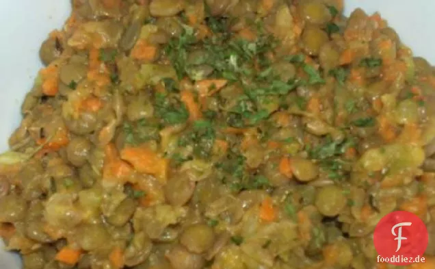 Knuspriger Linsensalat