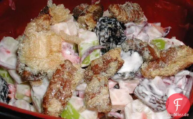 Gekickt und aufgehellt Waldorfsalat für zwei!