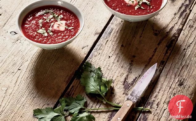 Rüben-Tomaten-Suppe mit Kreuzkümmel