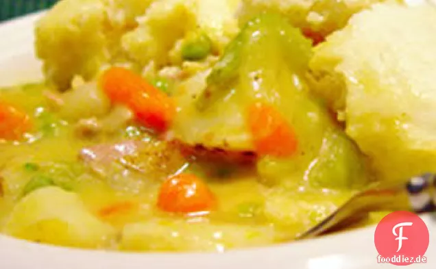 Irisches Huhn und Knödel