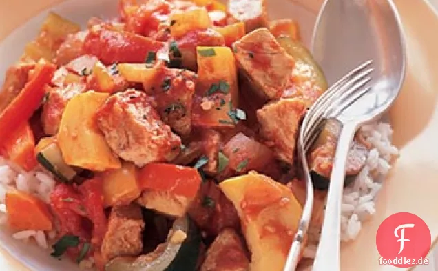 Frühling Schweinefleisch Eintopf