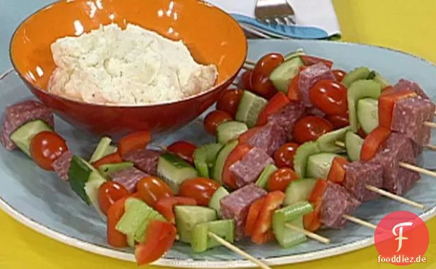 Salat auf einem Stock