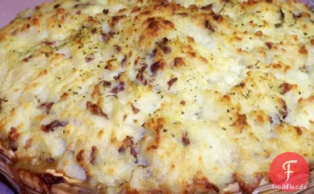 Deep Dish übrig gebliebenen Türkei Pot Pie