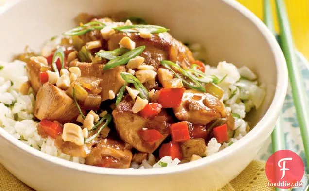 Huhn und Cashewnüsse
