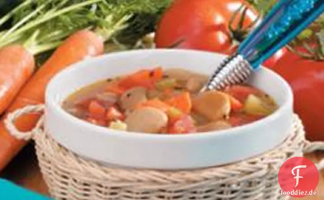 Butter Bohnen Veggie Suppe