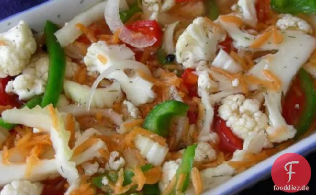 Giardiniera, Süß-und/oder Heiß (eingelegtes Gemüse)