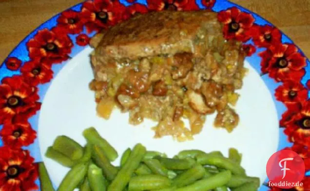 Apfel Salbei Gefüllte Schweinekoteletts