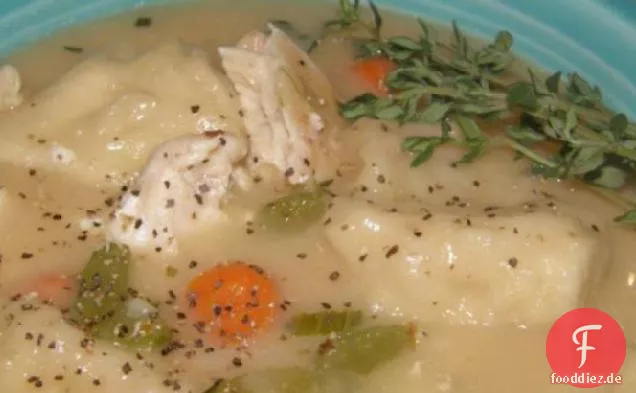 Schnelle Hühnersuppe Knödel Mit Buttermilch