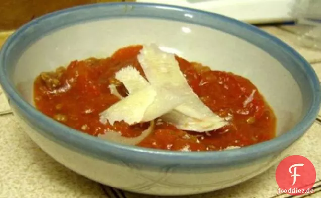Erstaunliche italienische Tomatensuppe