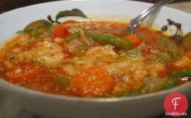 Wunderbare Minestrone Suppe
