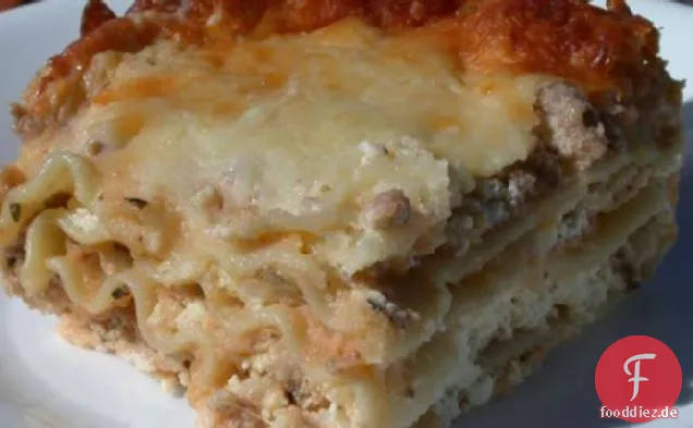 Italienische weiße Lasagne