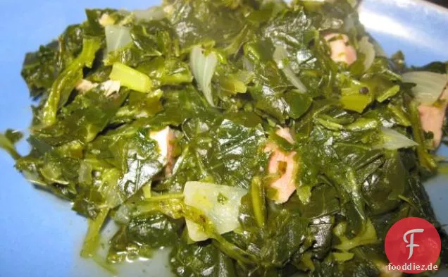 Vegetarische südländische Collard Greens