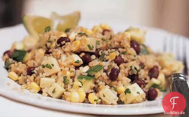 Mexikanischer Bulgursalat mit Zitrus-Jalapeño-Vinaigrette