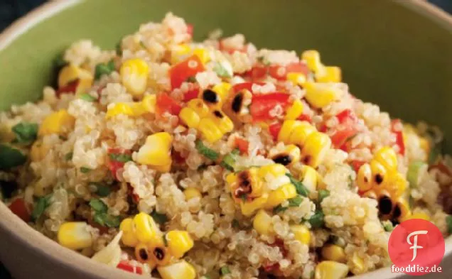 Kochen Sie das Buch: Gegrillter Mais-Quinoa-Salat