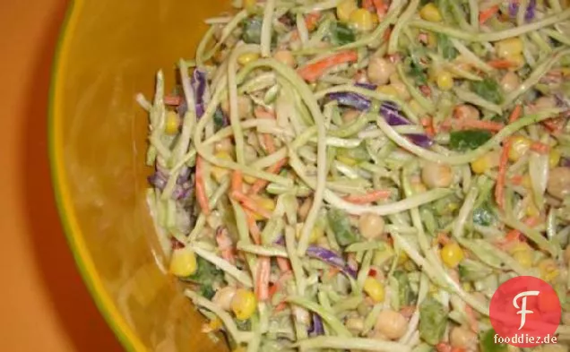 Zitrone Knoblauch Brokkoli Slaw