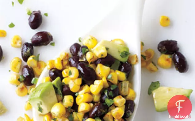 Mais und schwarzer Bohnensalat