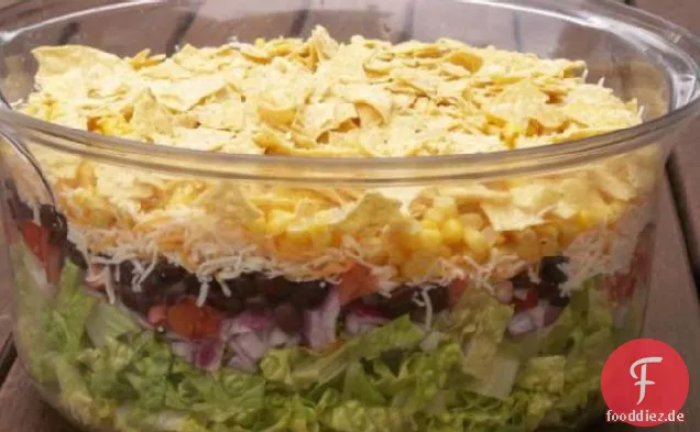 Südwest-Salat mit frischem Kalk-Koriander-Dressing