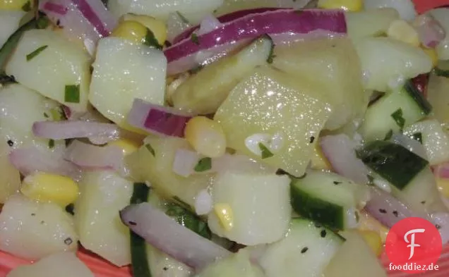 Schneller und einfacher Bohnen-Mais-Salat