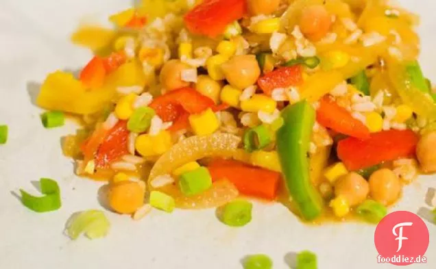 Reis-Kichererbsen-Salat
