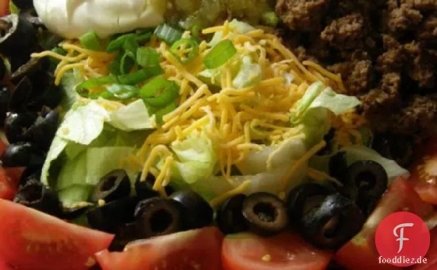 Drei Schritt Taco-Salat